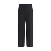 Max Mara Black Fleece Wool Casual Pants